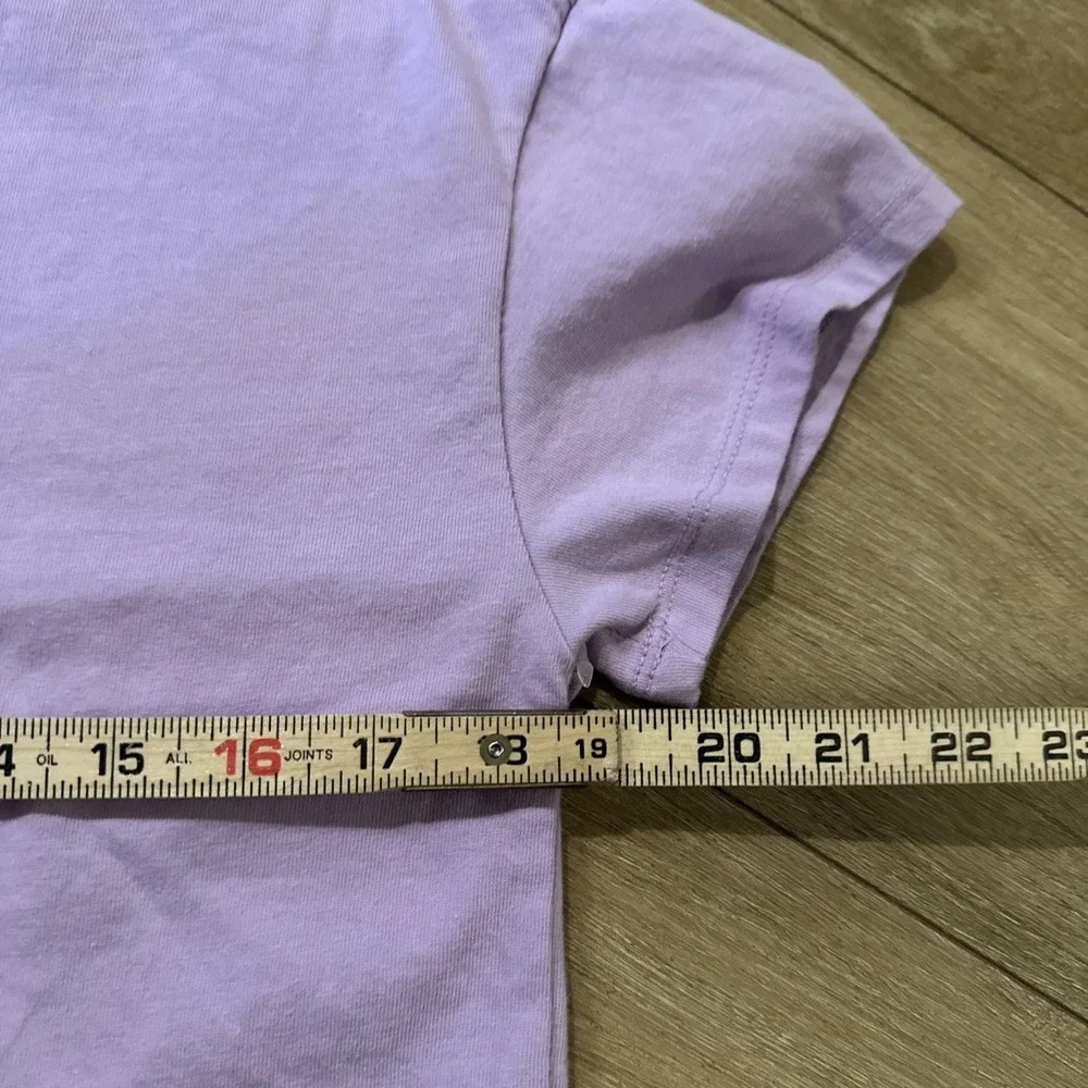 Old Navy‎ X Disney Mickey Mouse Cut Off Crop Tee Purple Girl's Size XL 14-16